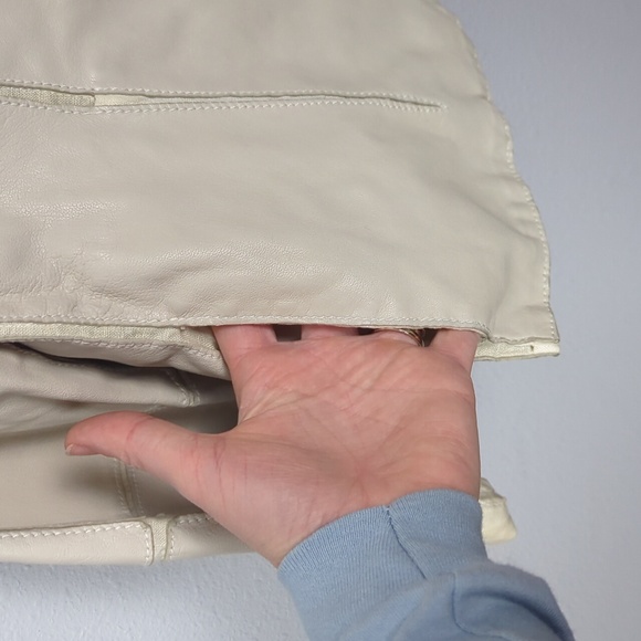 Armani Collezioni Vintage 2000's Leather Jacket 100% Angelo lamb skin Size 8 - Picture 6 of 11